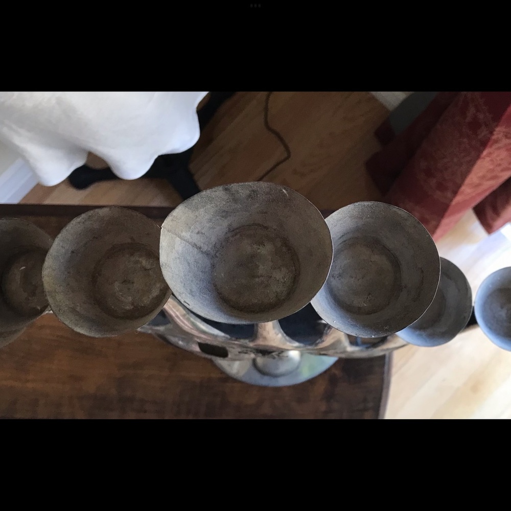 Gene Byron Highly-Collectible Scarce Vintage MCM Iconic Tin Candelabra - Picture 5 of 5